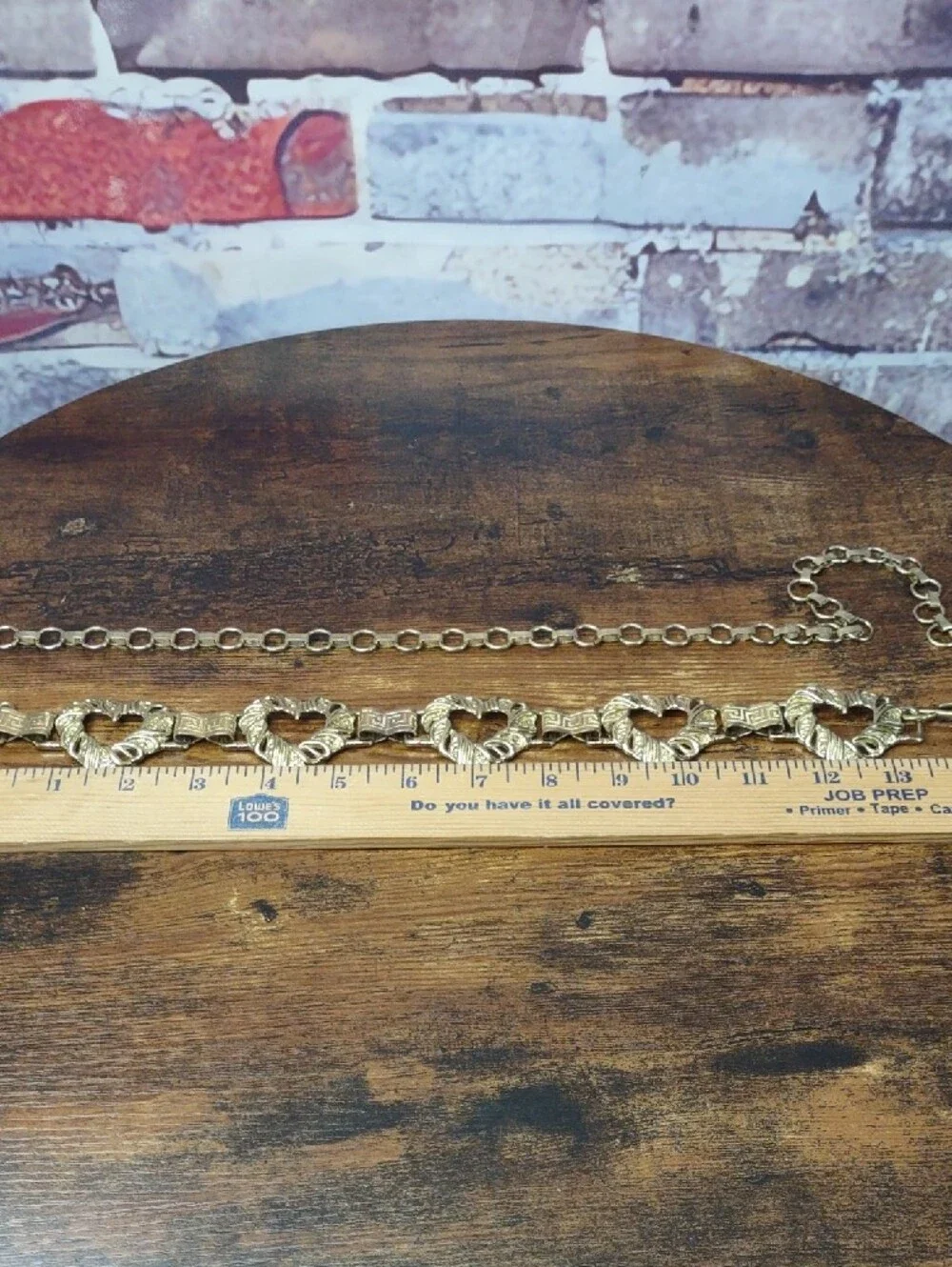 Vintage Gold Heart-Link Waist Chain Belt